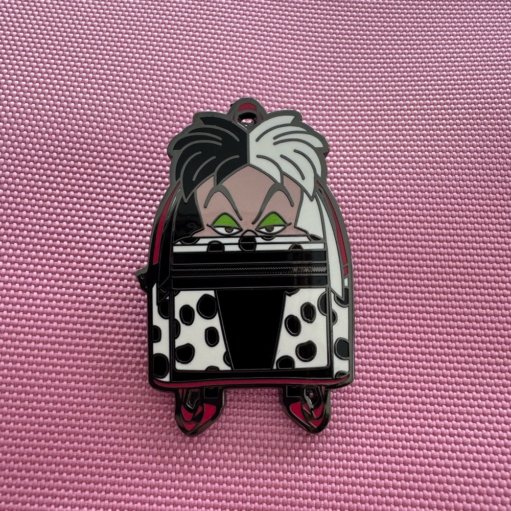 Loungefly Disney 101 Dalmatians Cruella de Vil Suitcase pin